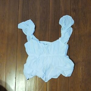 Hollister  White Shirt Size S